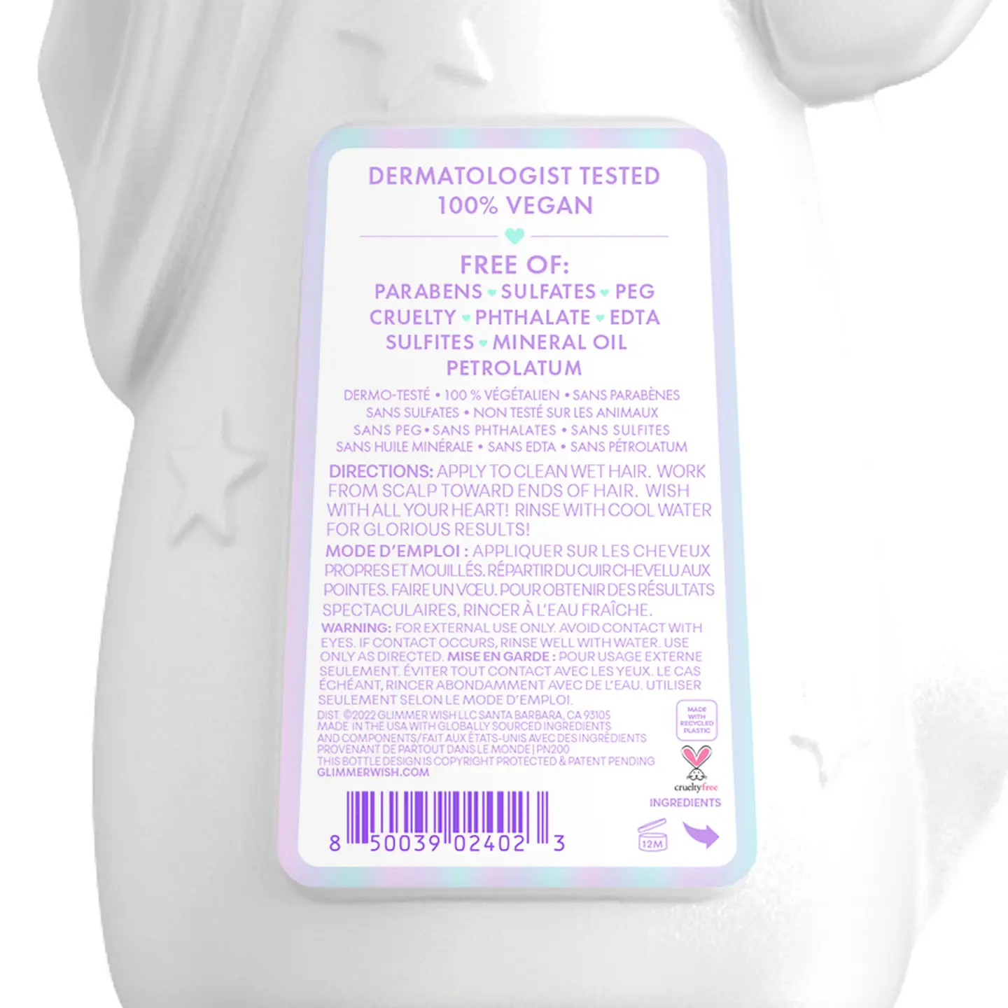 Glimmer Wish - Unicorn Kids Conditioner | Paraben & Sulfate Free - Image 2