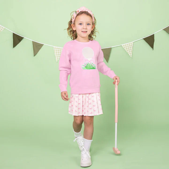 Golf Tee Bow Patch Sweatshirt - Image 2