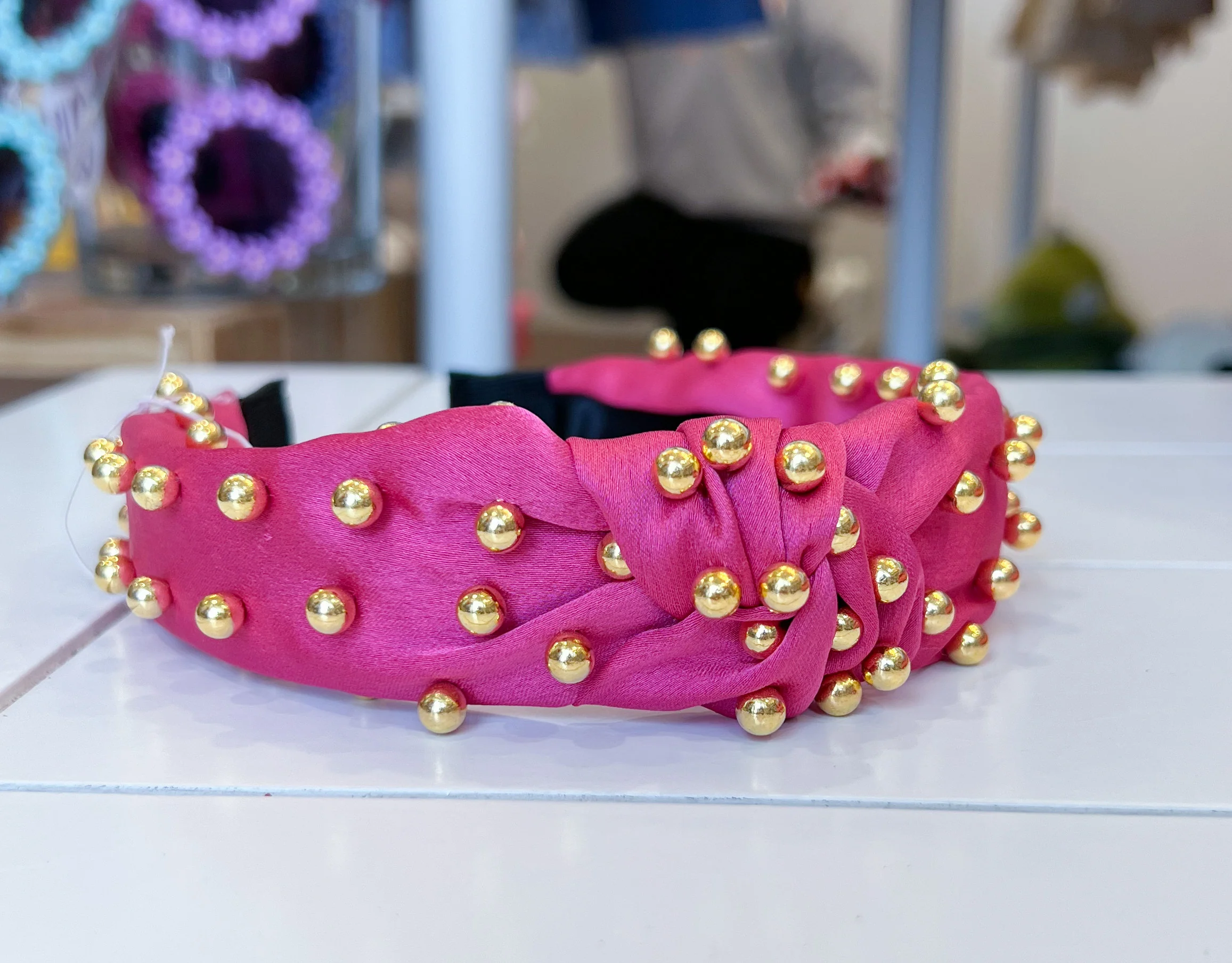 Headband with Gold Beads - Image 4