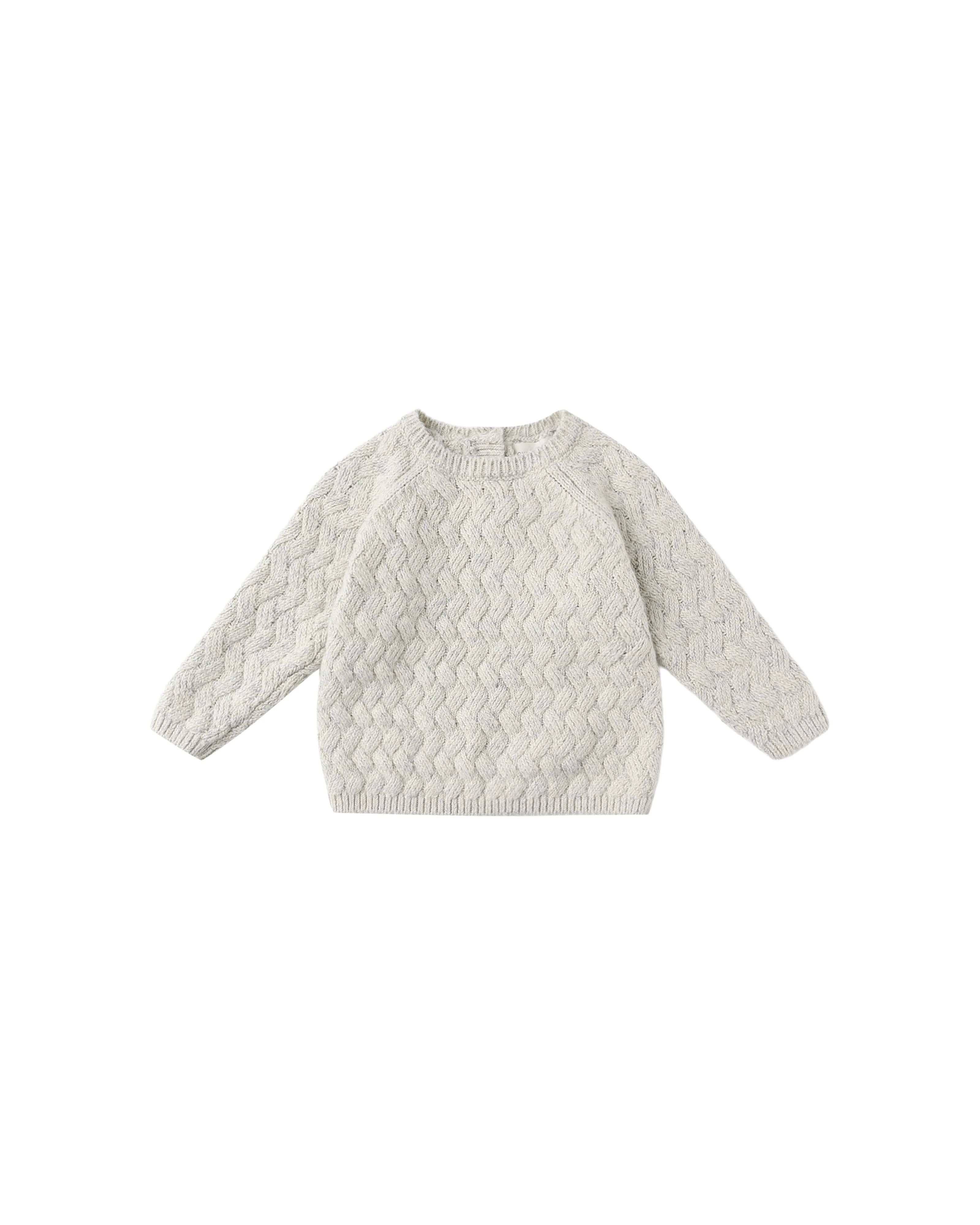 Heathered Blue Knit Sweater