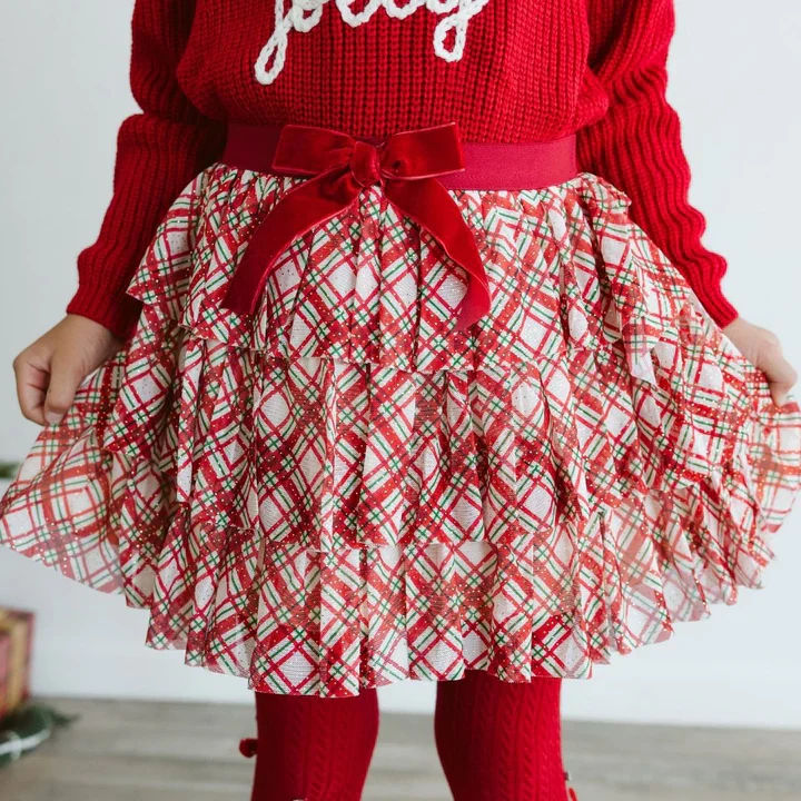 Holly Jolly Bow Christmas Knit Sweater - Image 3