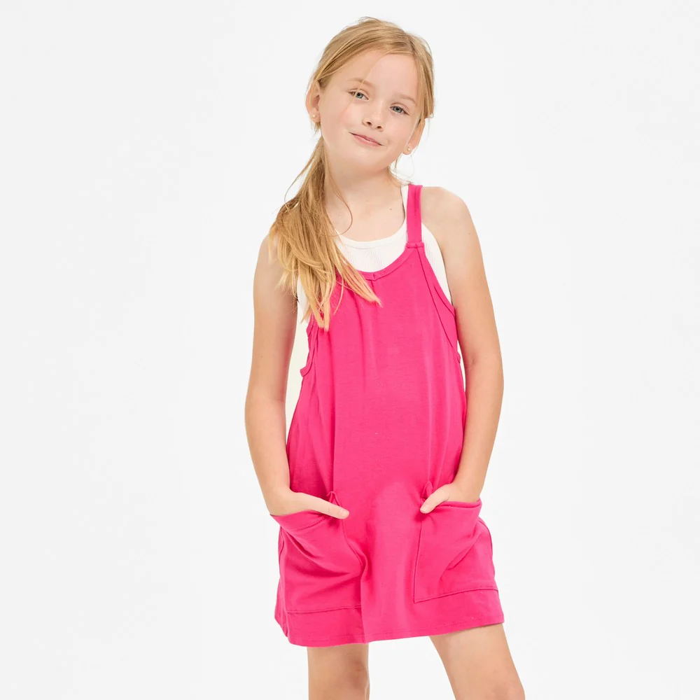 Hot Pink Romper Dress