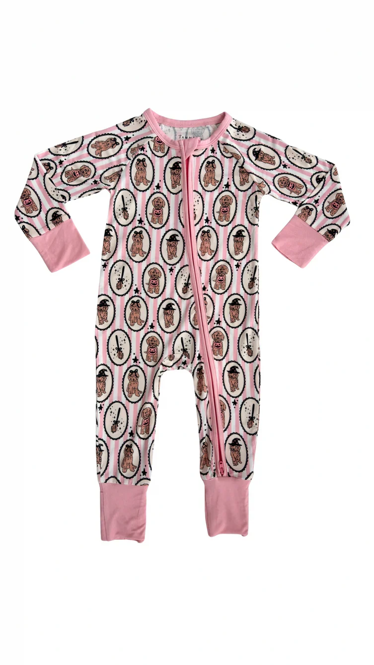 Howl-o-Ween Pups Zipper Romper