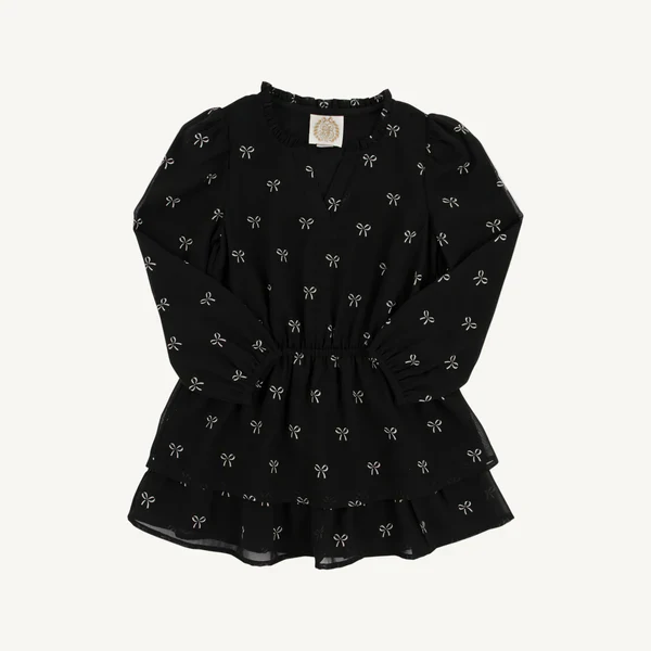 I Believe in Bows Long Sleeve Mary Price Party Dress