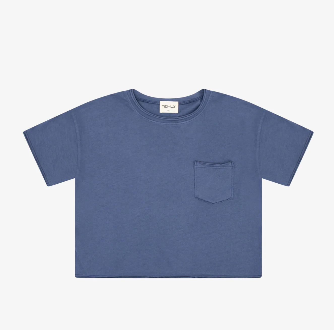 Indigo Storm Cotton Cropped Tee