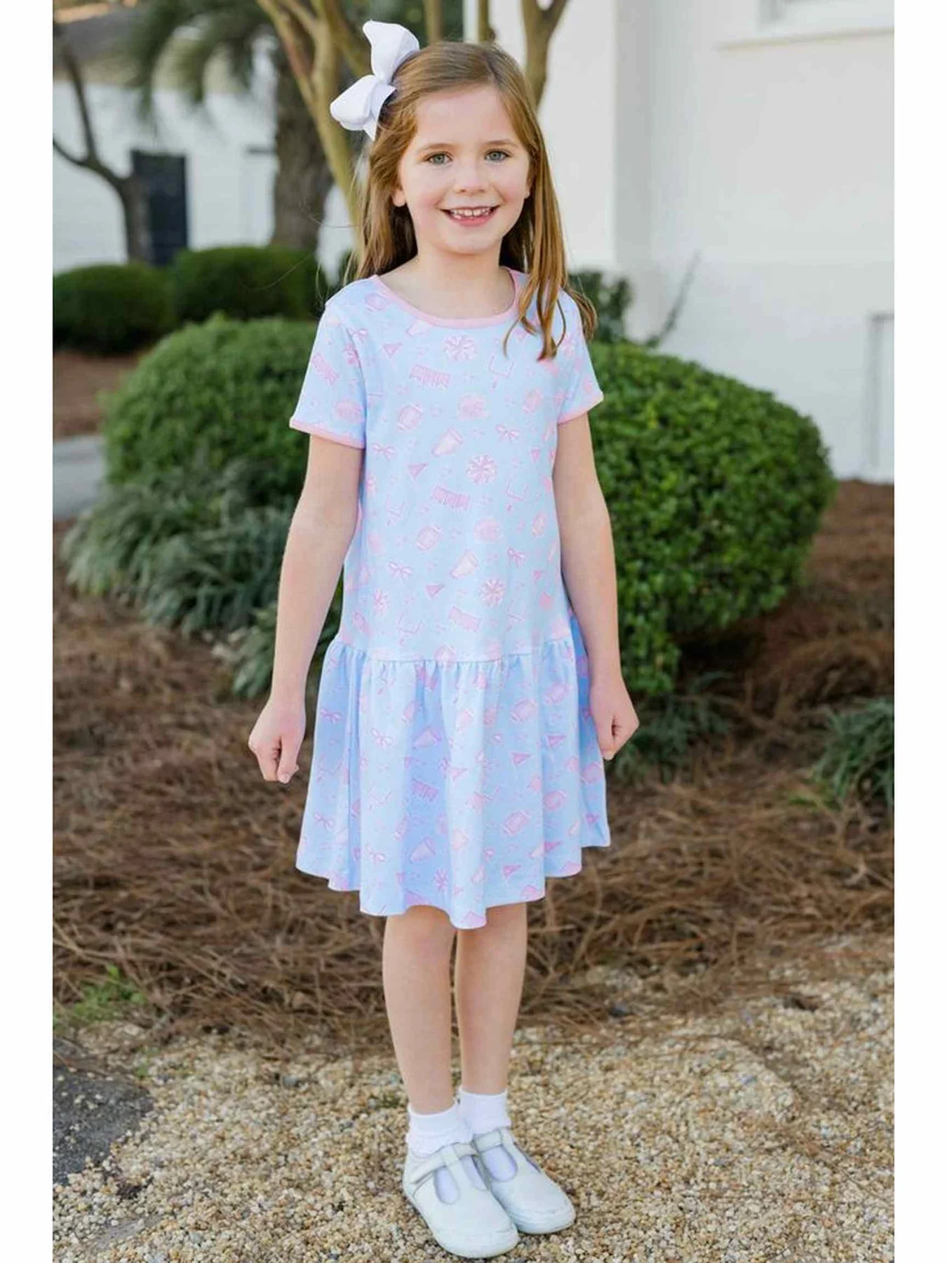 James & Lottie - Game On Knit Loren Drop waist Dress