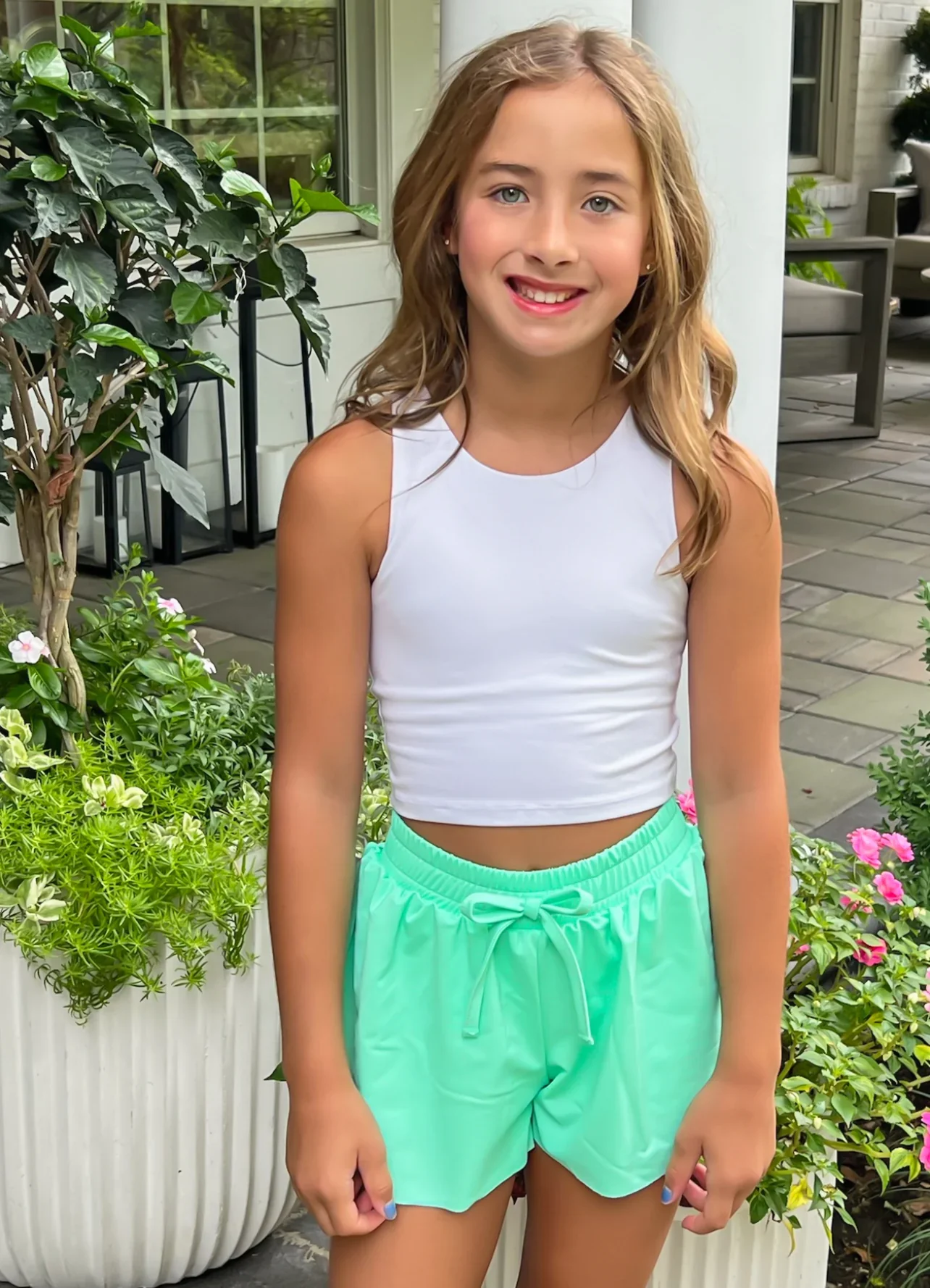 James & Lottie - Mint Butterfly Shorts BE - Image 2