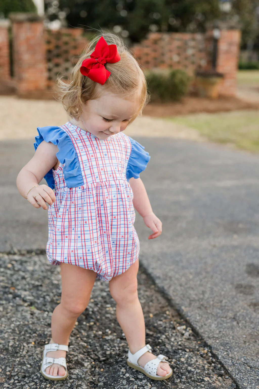 James & Lottie - Patriotic Knit Liza Bubble
