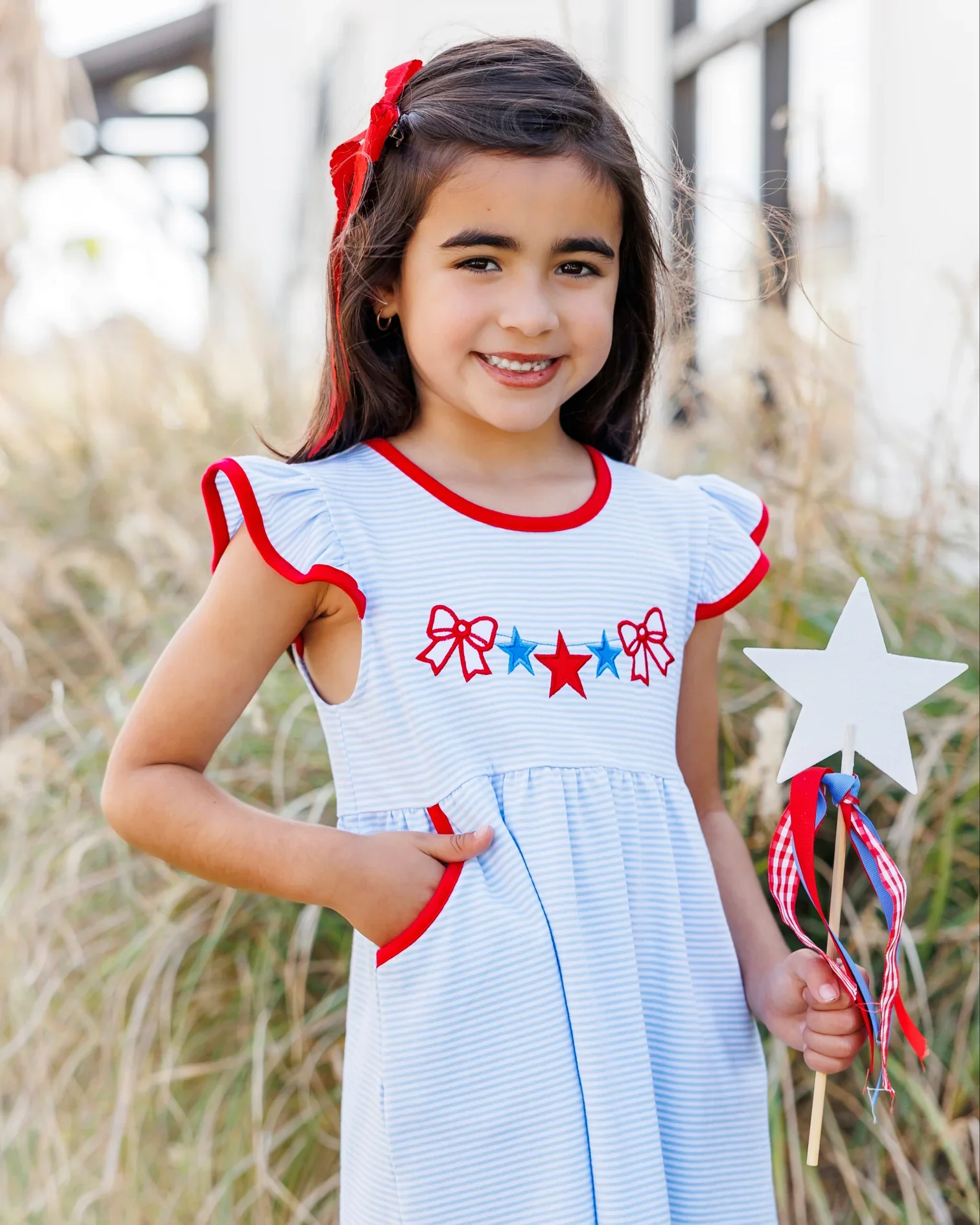 Jellybean - Stars, Stripes, and Bows Dress - Image 3