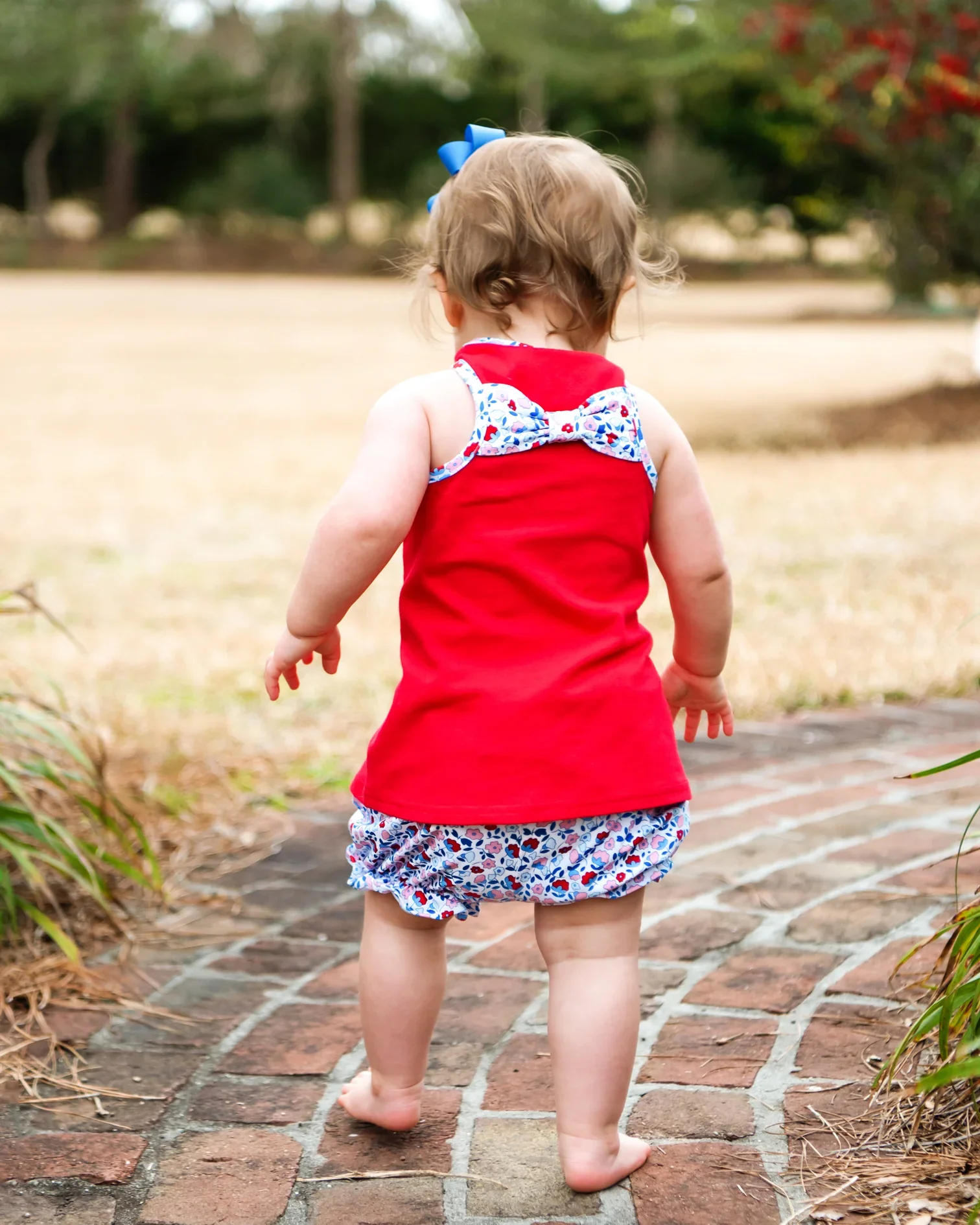 Jellybean - Sweet Land Of Liberty Floral Bloomer Set - Image 3