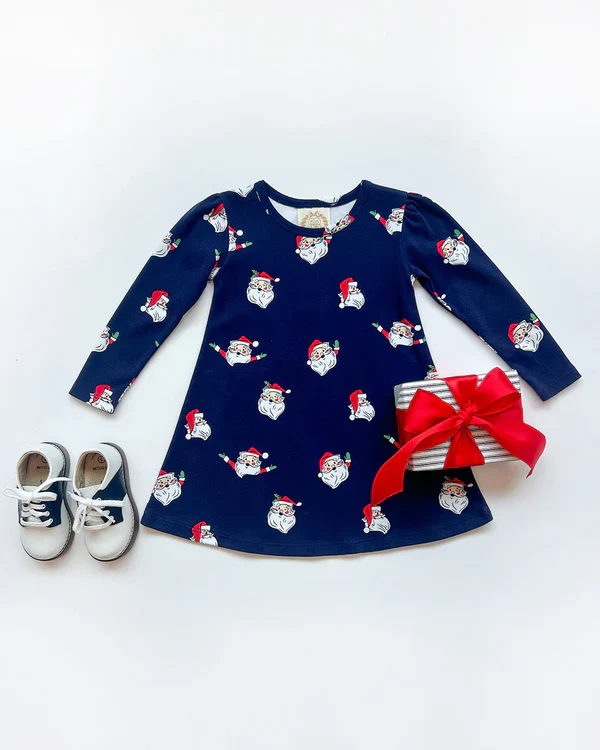 Jolly Old St Nick Long Sleeve Penny's Play Dress - Image 2