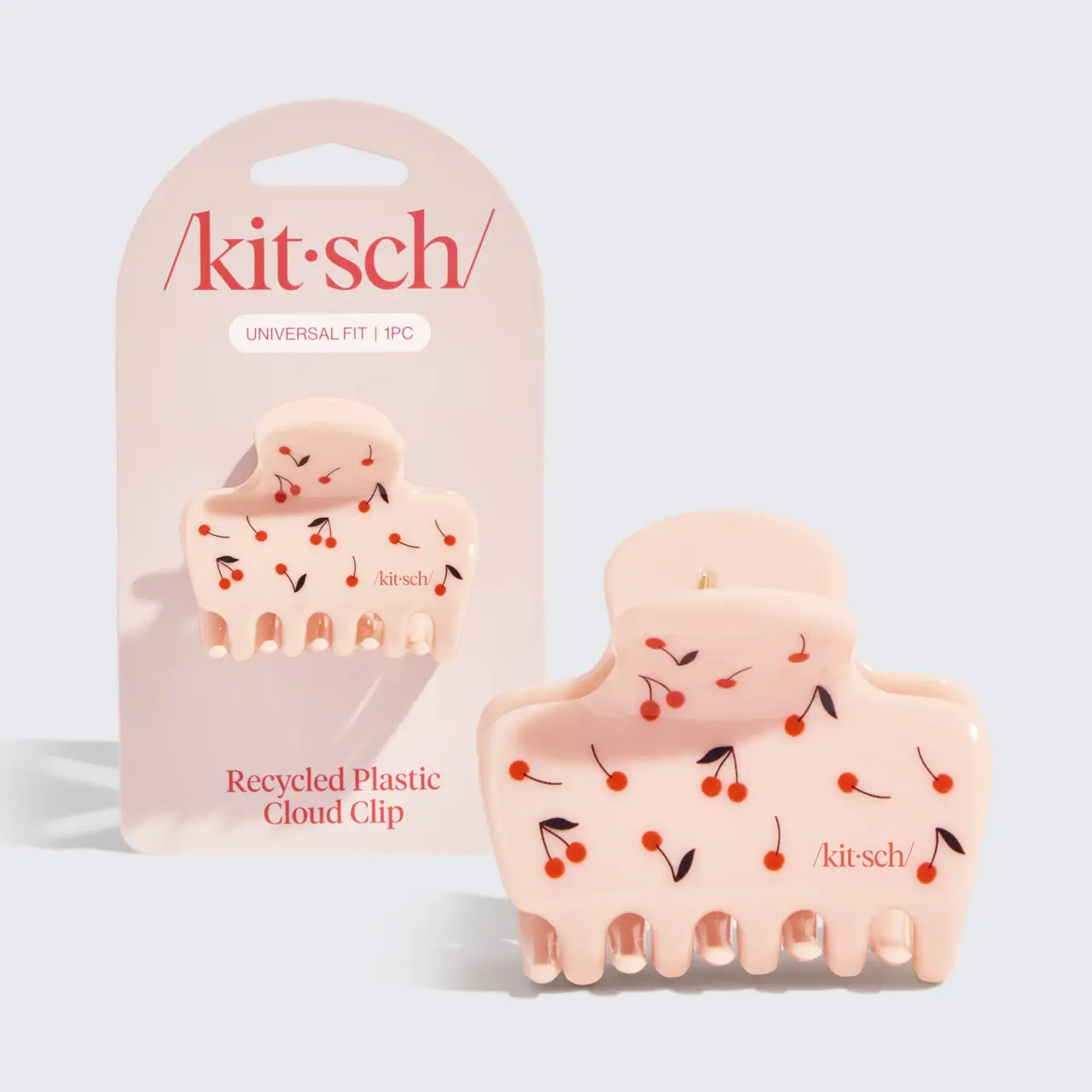 KITSCH - Recycled Plastic Medium Cloud Clip - Cherry Print
