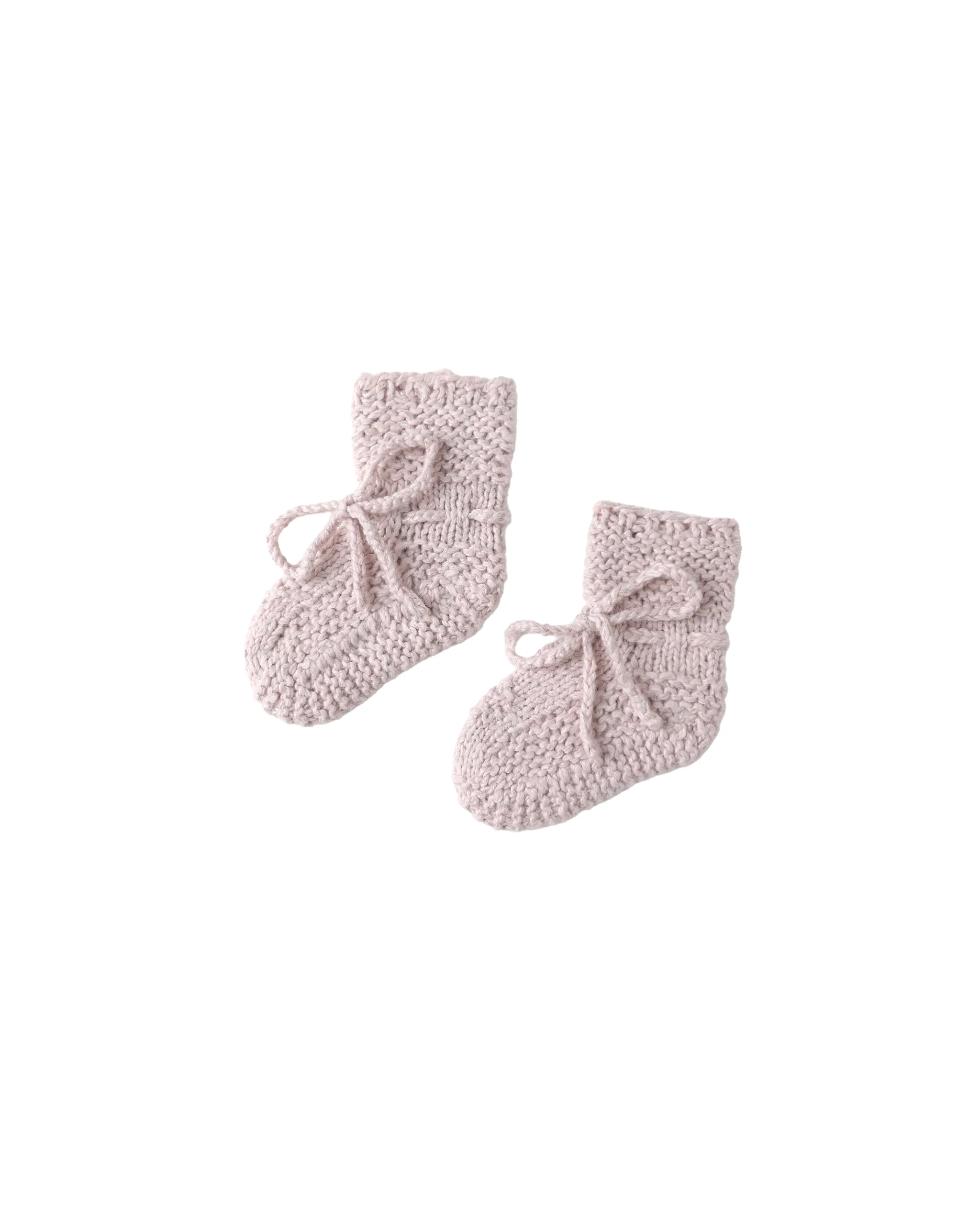 Lilac Knit Booties