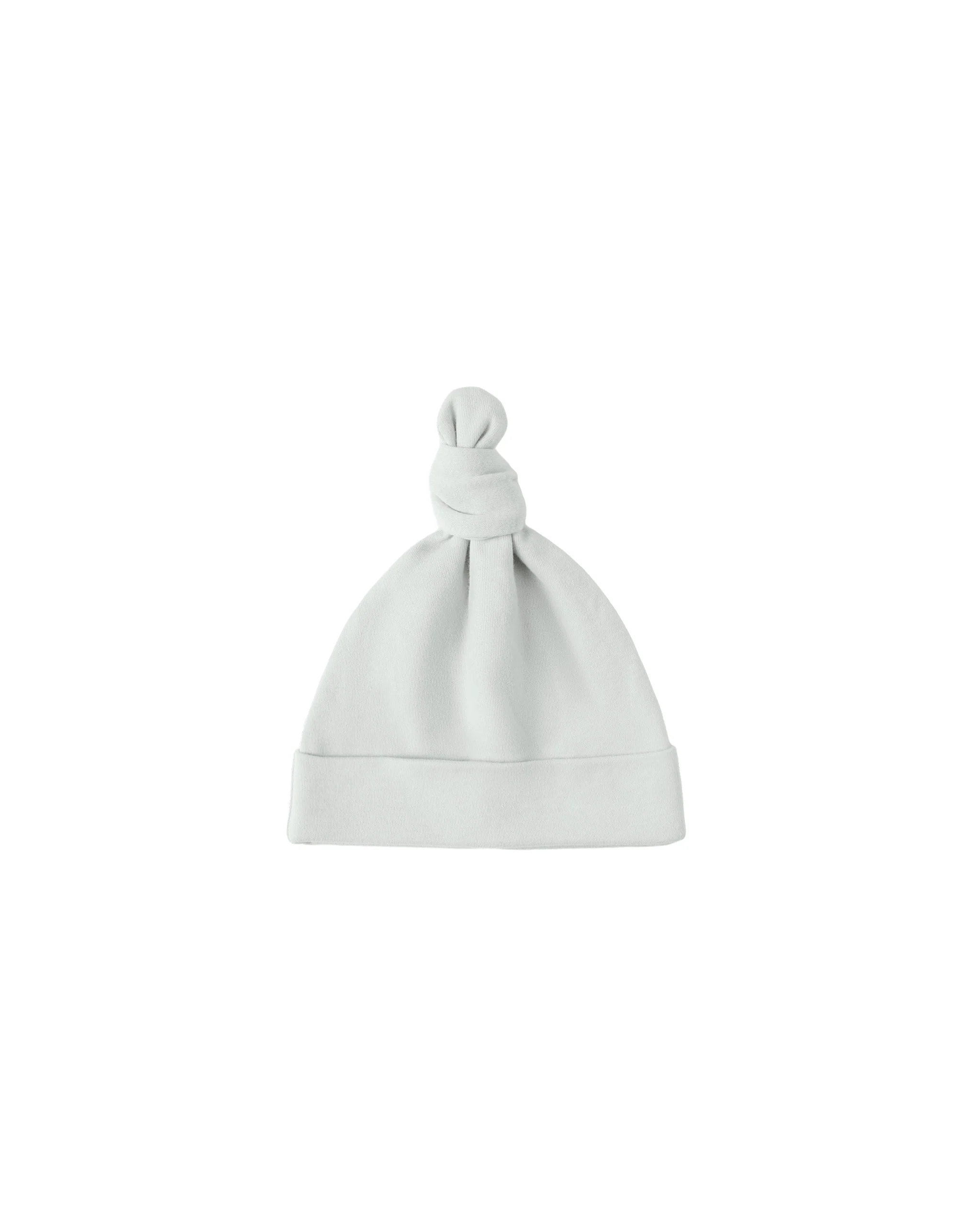 Ice Blue Knotted Baby Hat