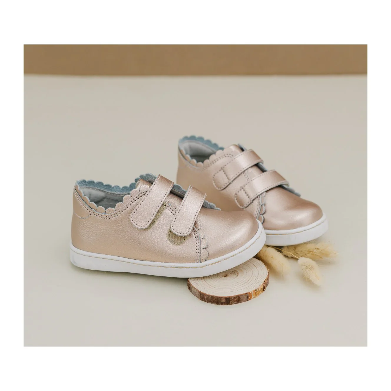 L'AMOUR - Caroline Scalloped Sneaker Rosegold - Image 2