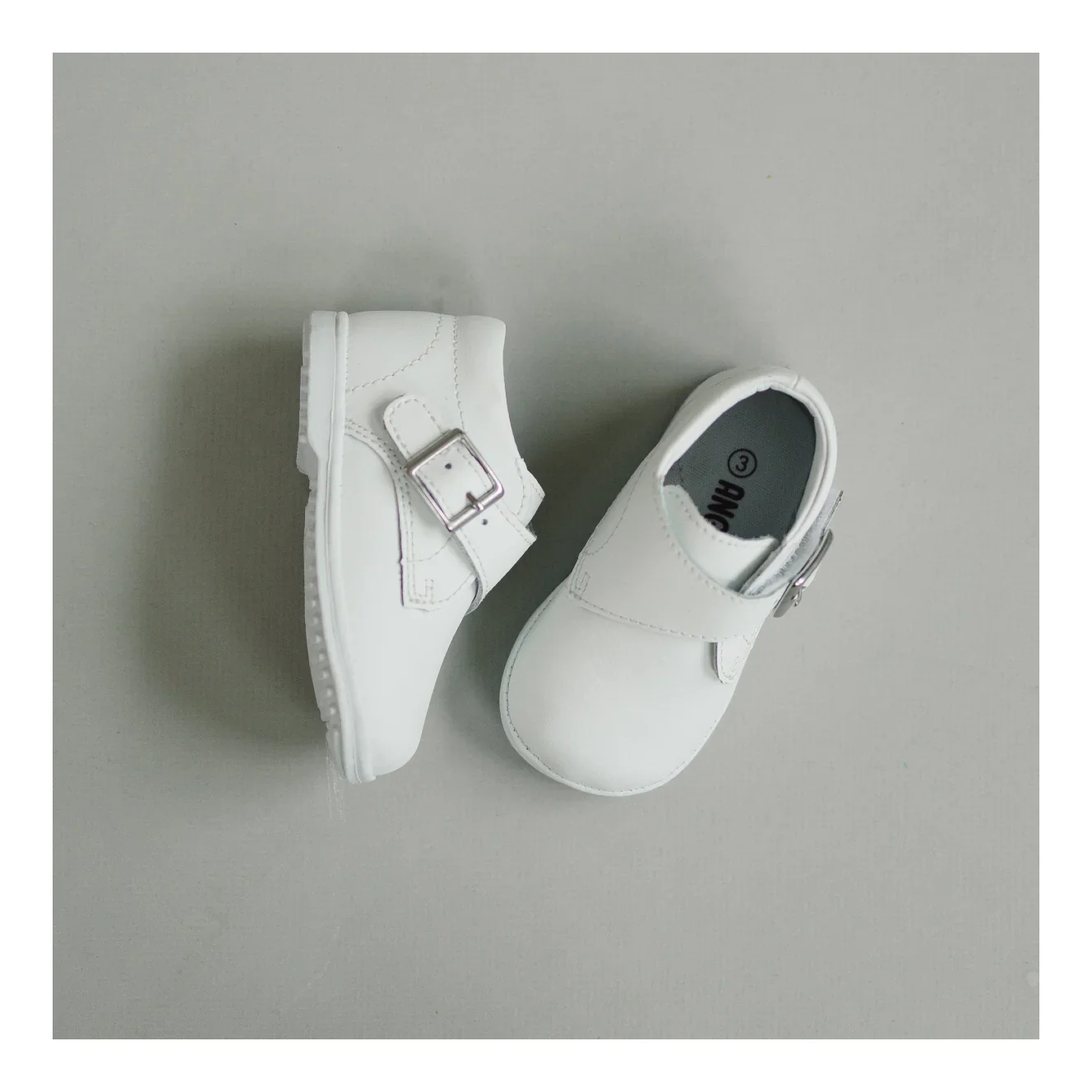 L'AMOUR - Finch Velcro Bootie White - Image 2
