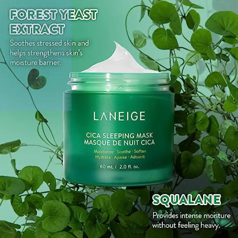 Laneige Mini Cica Sleeping Mask Hypoallergenic Lotion - Image 3