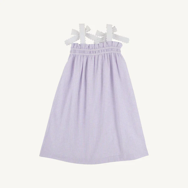 Lauderdale Lavender Gingham Lainey's Little Dress
