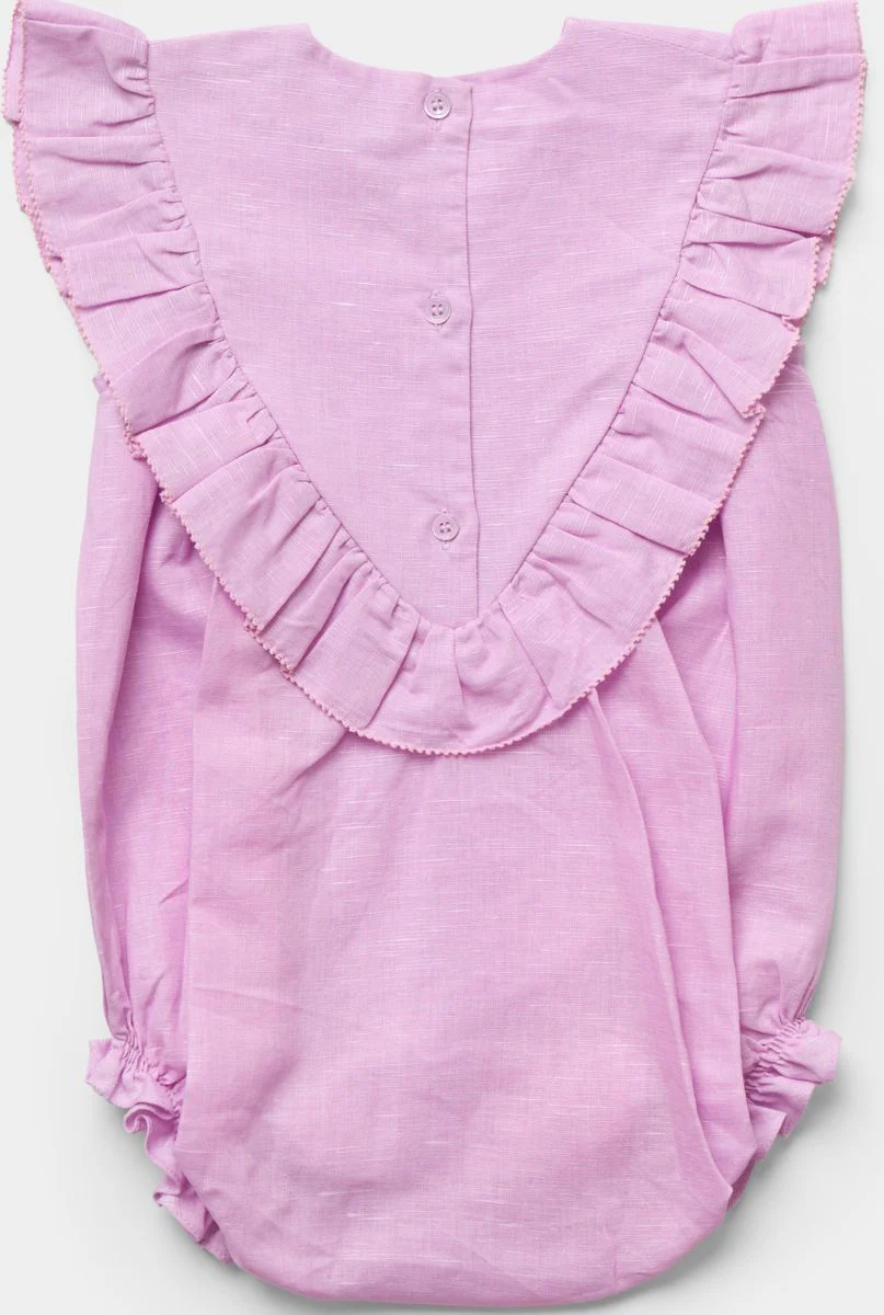 Lilac Lucy Baby Bubble Romper - Image 2
