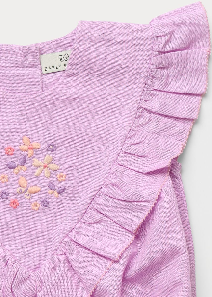 Lilac Lucy Baby Bubble Romper - Image 3