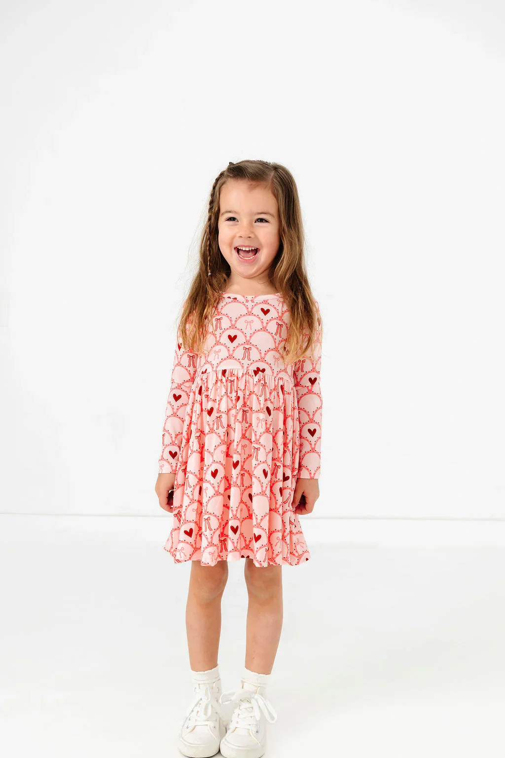 Love You Always Long Sleeve Twirl Dress - Image 2