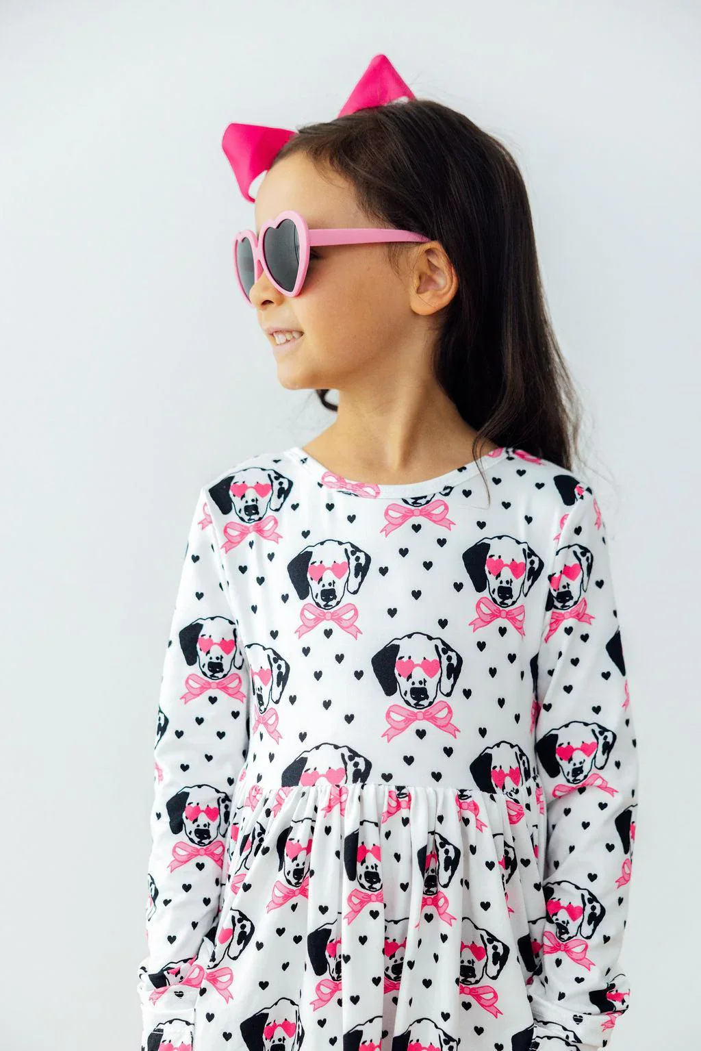 Love You Spots L/S Pocket Twirl Dress - Image 2