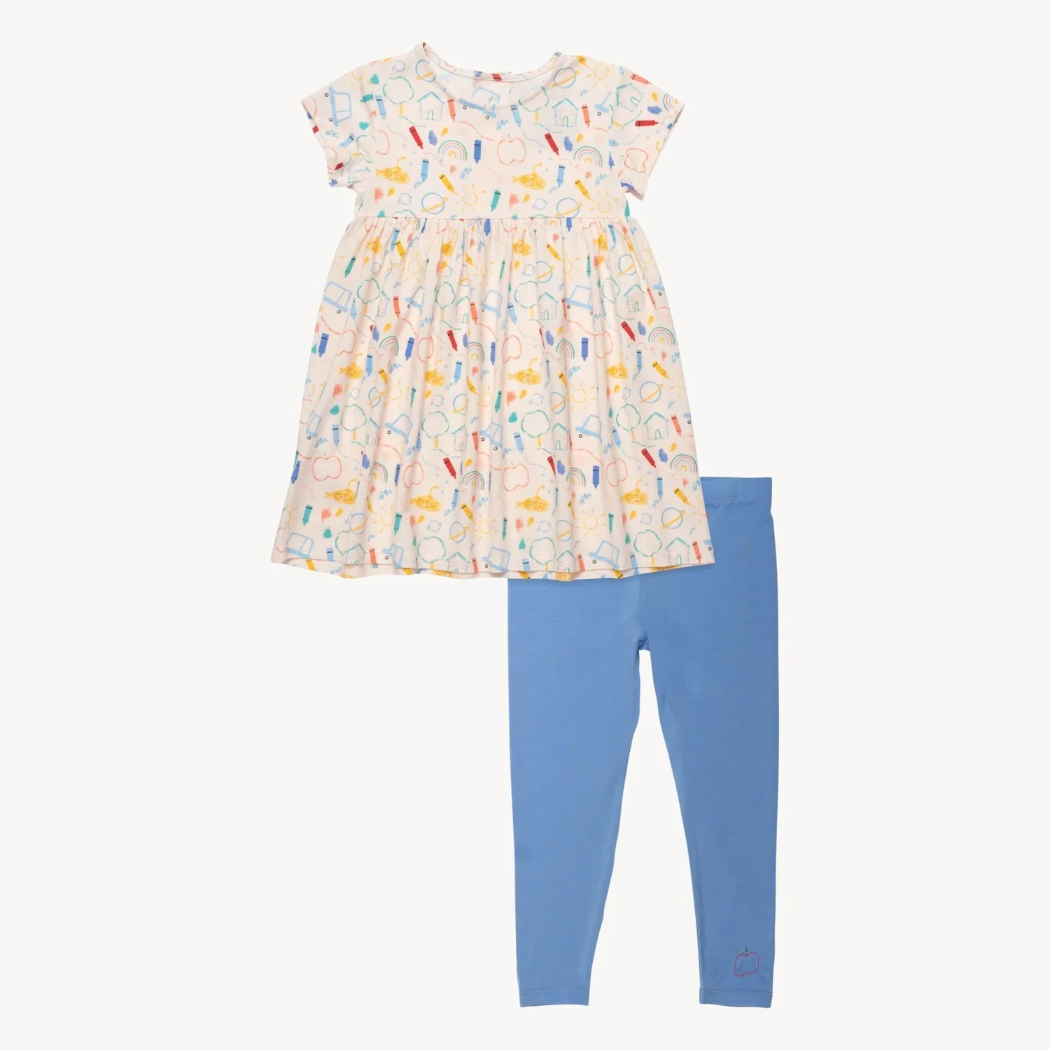 Magnetic Me - doodle pop modal magnetic easy peasy dress + legging set - Image 4