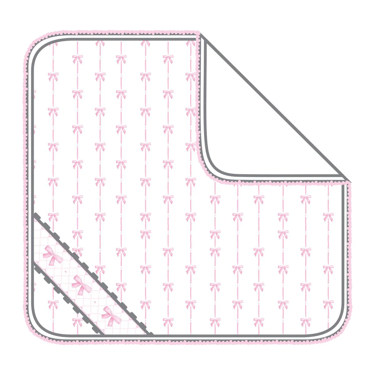 Magnolia Baby - Amelia's Classics Pink Smocked Receiving Blanket