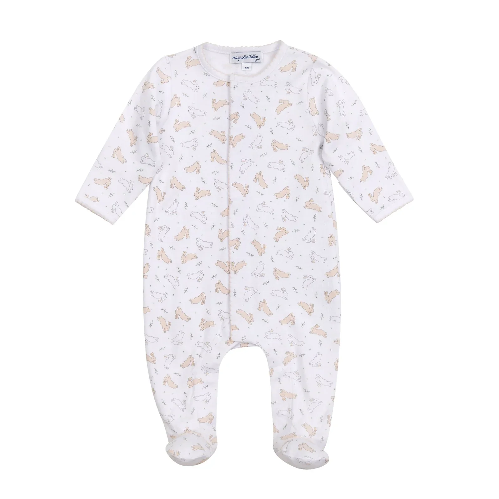 Magnolia Baby - Bunny Hop Ivory Footie