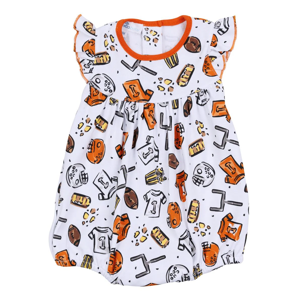 Magnolia Baby - Future Draft Picks Orange White Flutters Bubble