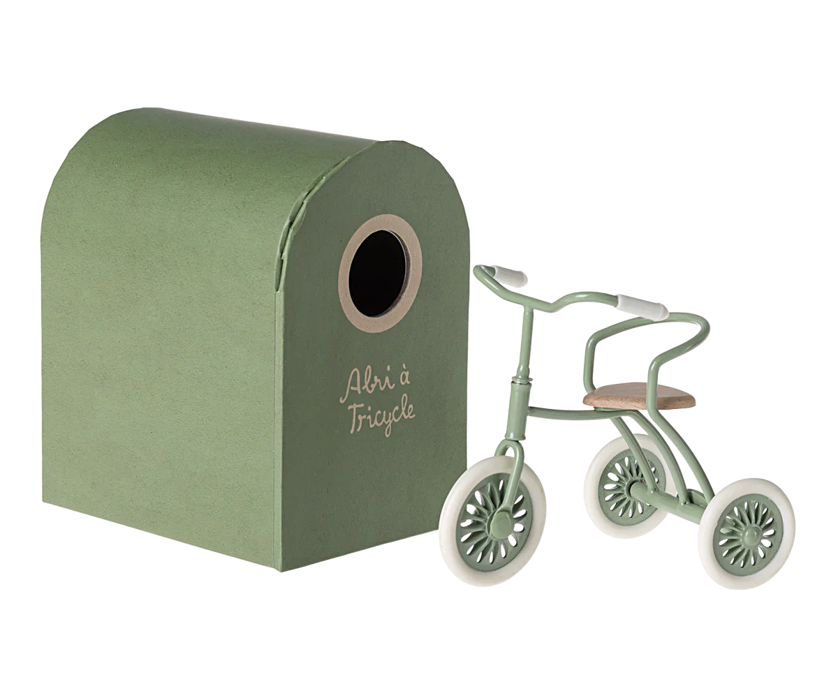 Maileg - Green Mouse Abri à tricycle - Image 2