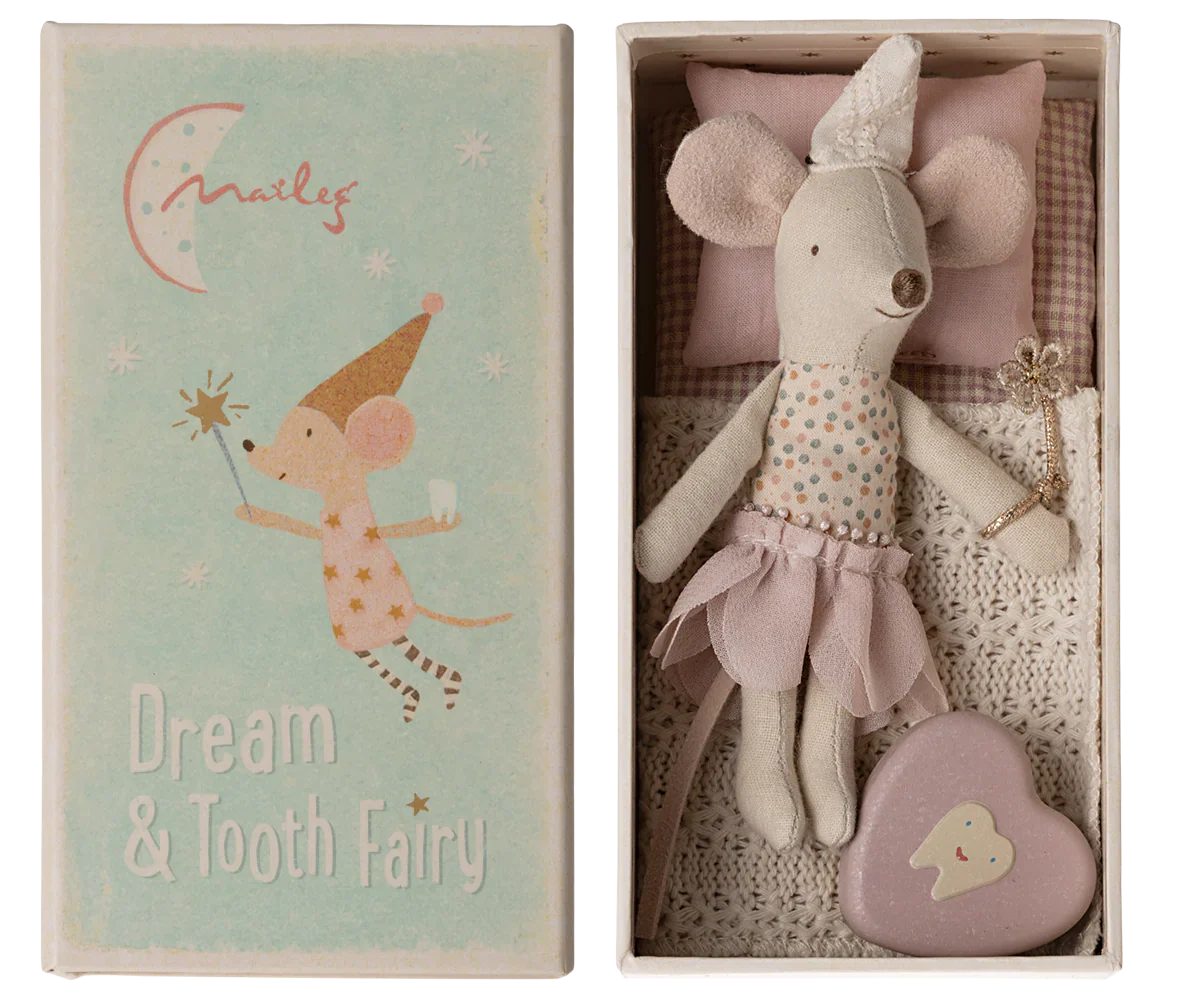 Maileg - Tooth Fairy Mouse, Little Sister in Matchbox - Image 2