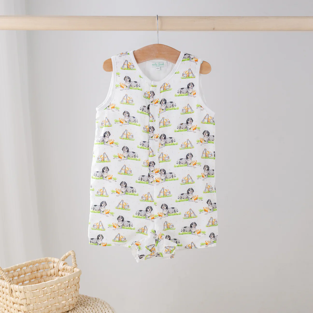 Mascot Mania in Tennessee Organic Muslin Shortall