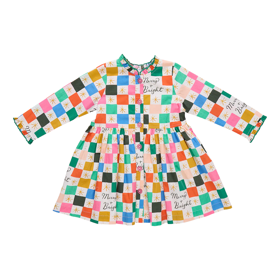 Merry and Bright Girls Autumn Dress