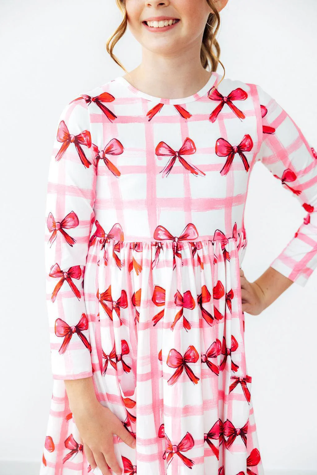 Mila & Rose - Bow La La L/S Pocket Twirl Dress - Image 2