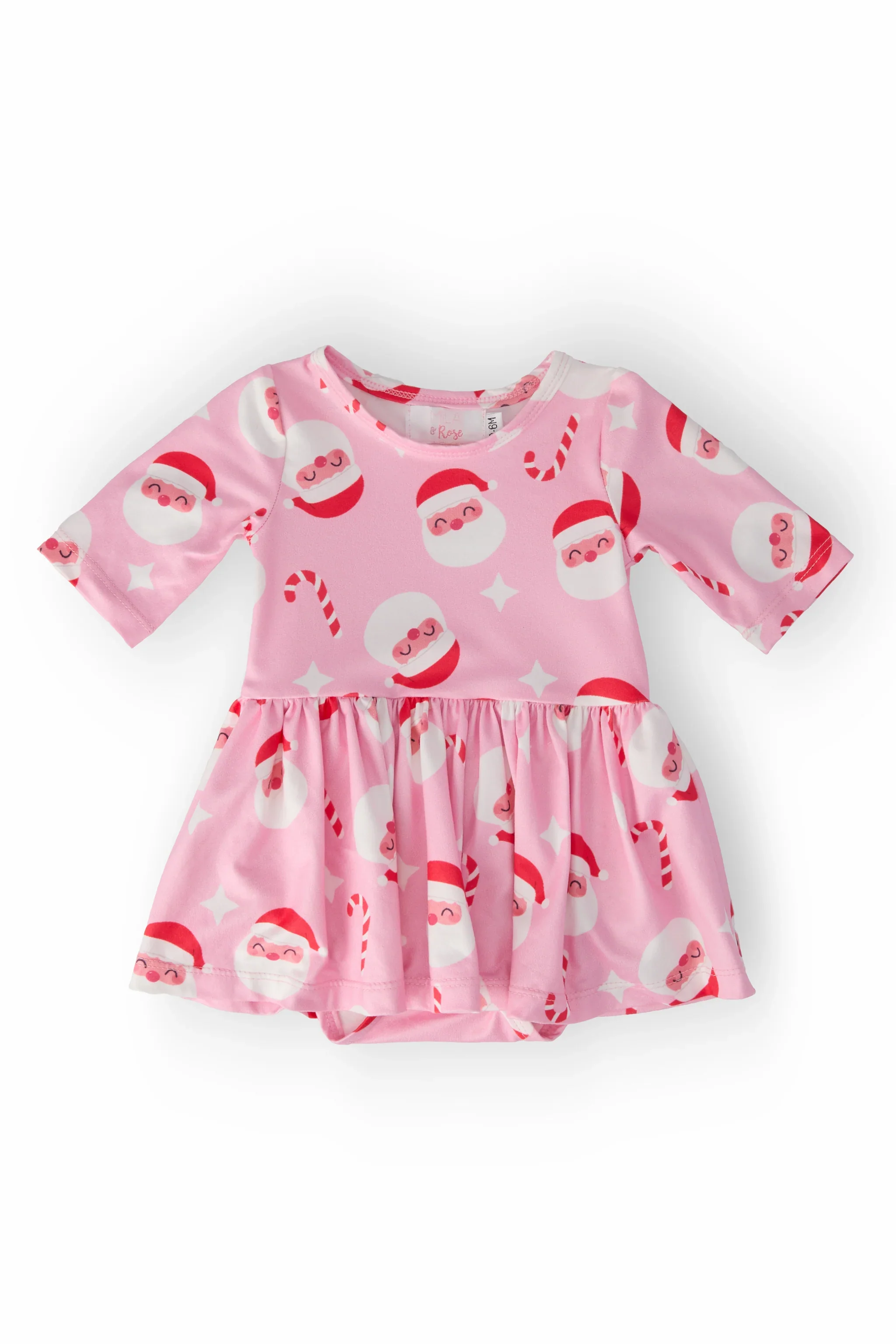 Mila & Rose - Jingle Bells 3/4 Sleeve Twirl Bodysuit