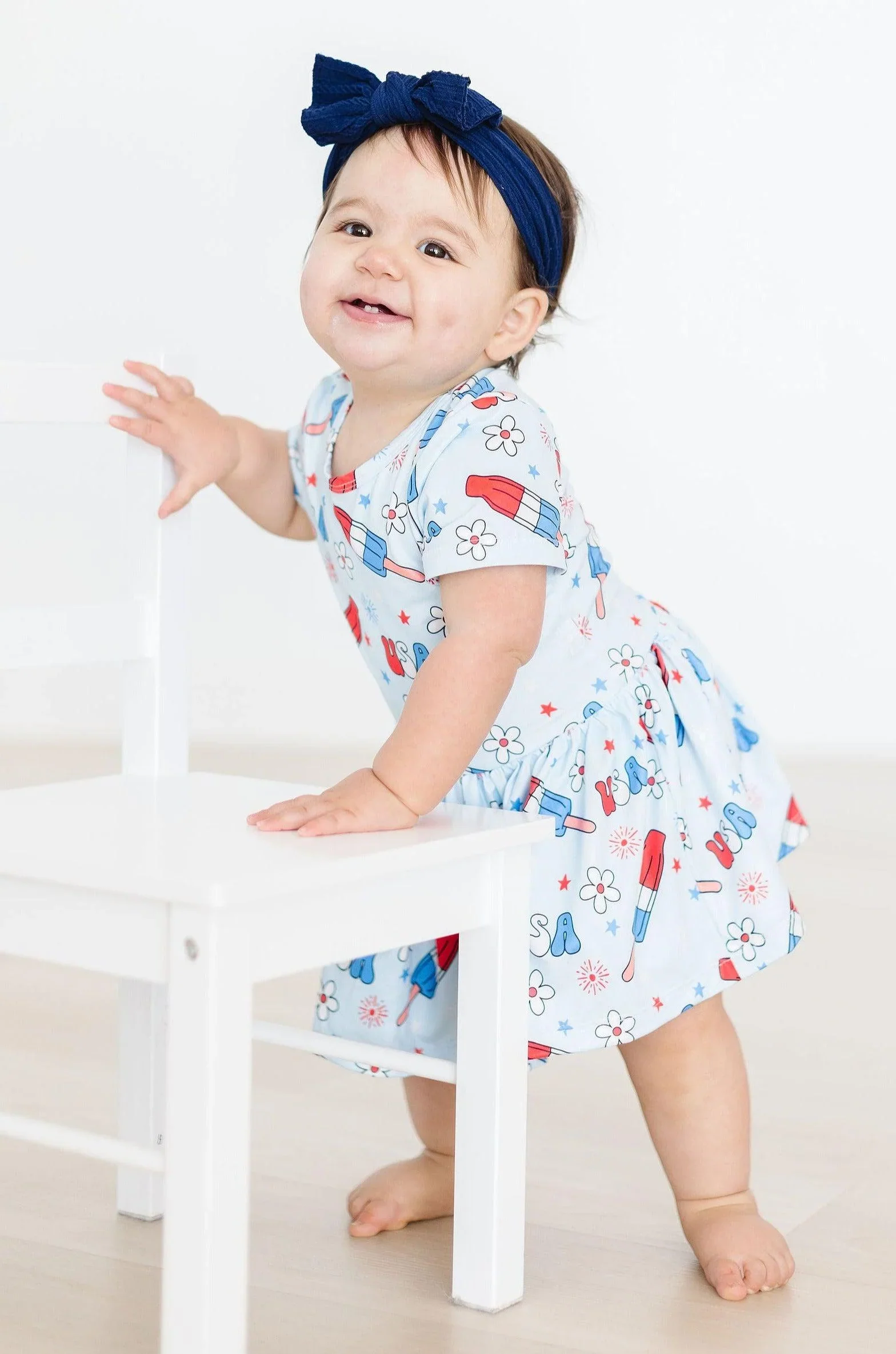 Mila & Rose - Proudly Patriotic S/S Twirl Bodysuit - Image 2