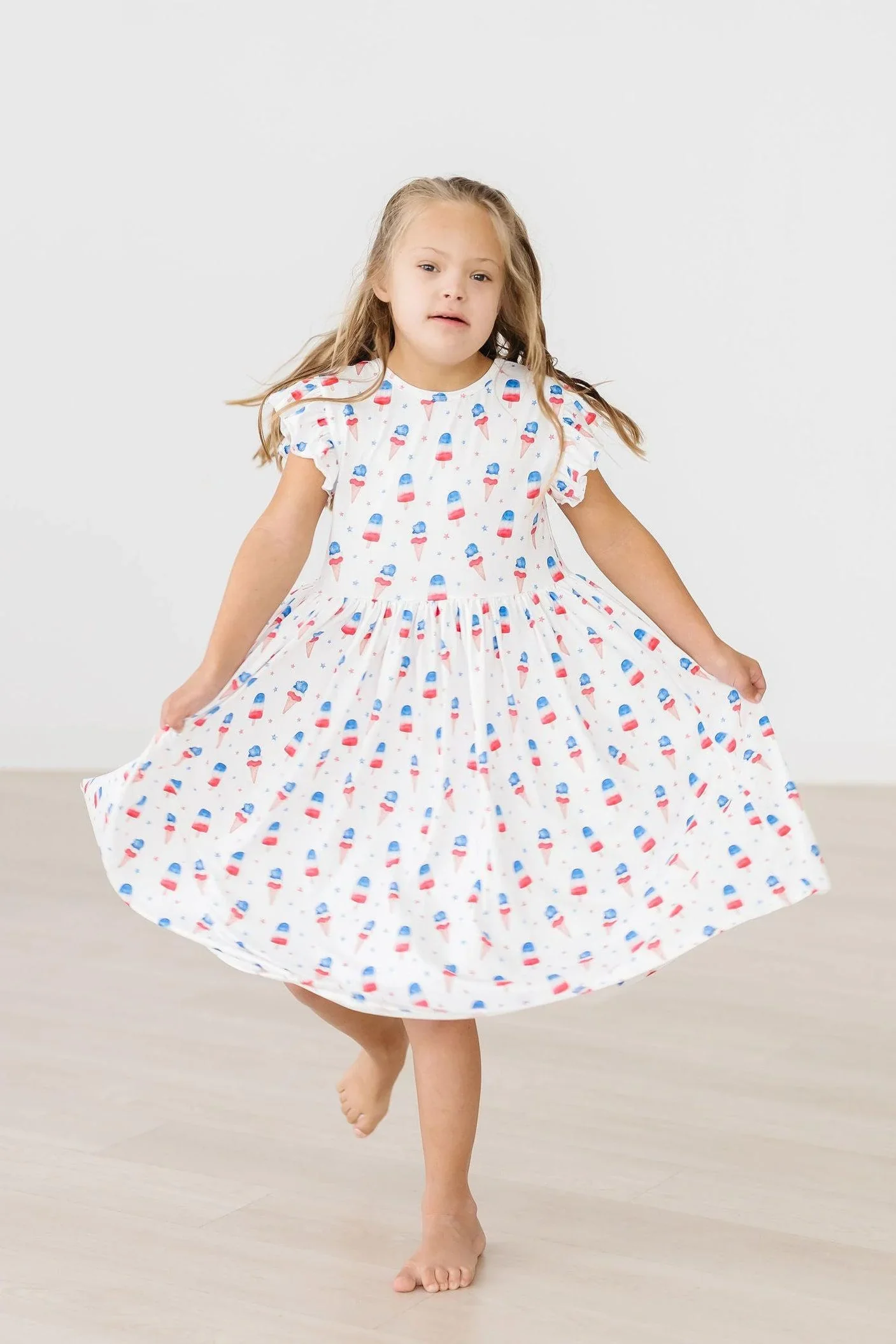 Mila & Rose - Summer Sweets Flutter Sleeve Twirl Dress - Image 3