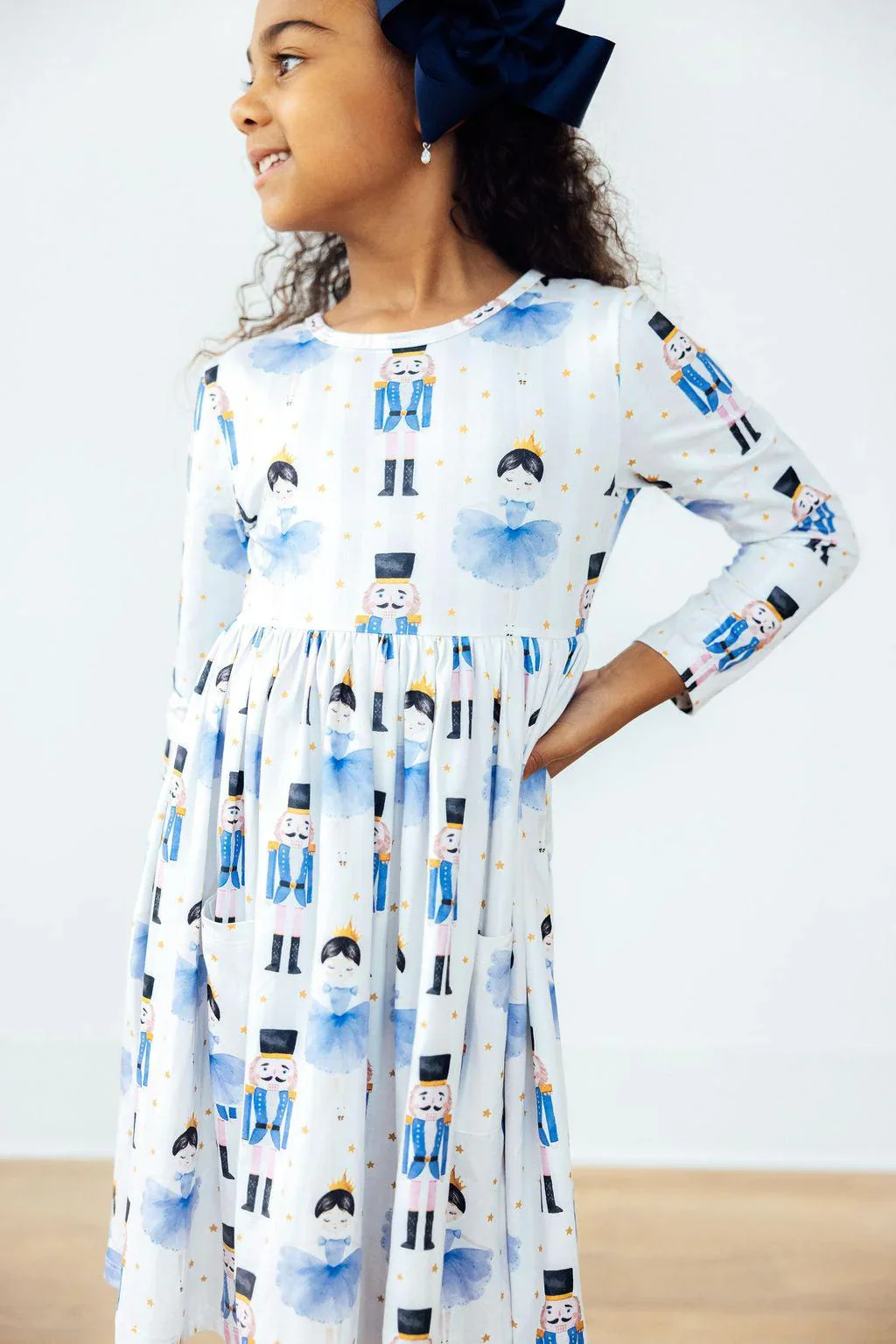 Mila & Rose - Waltz of the Snowflakes L/S Pocket Twirl Dress - Image 2