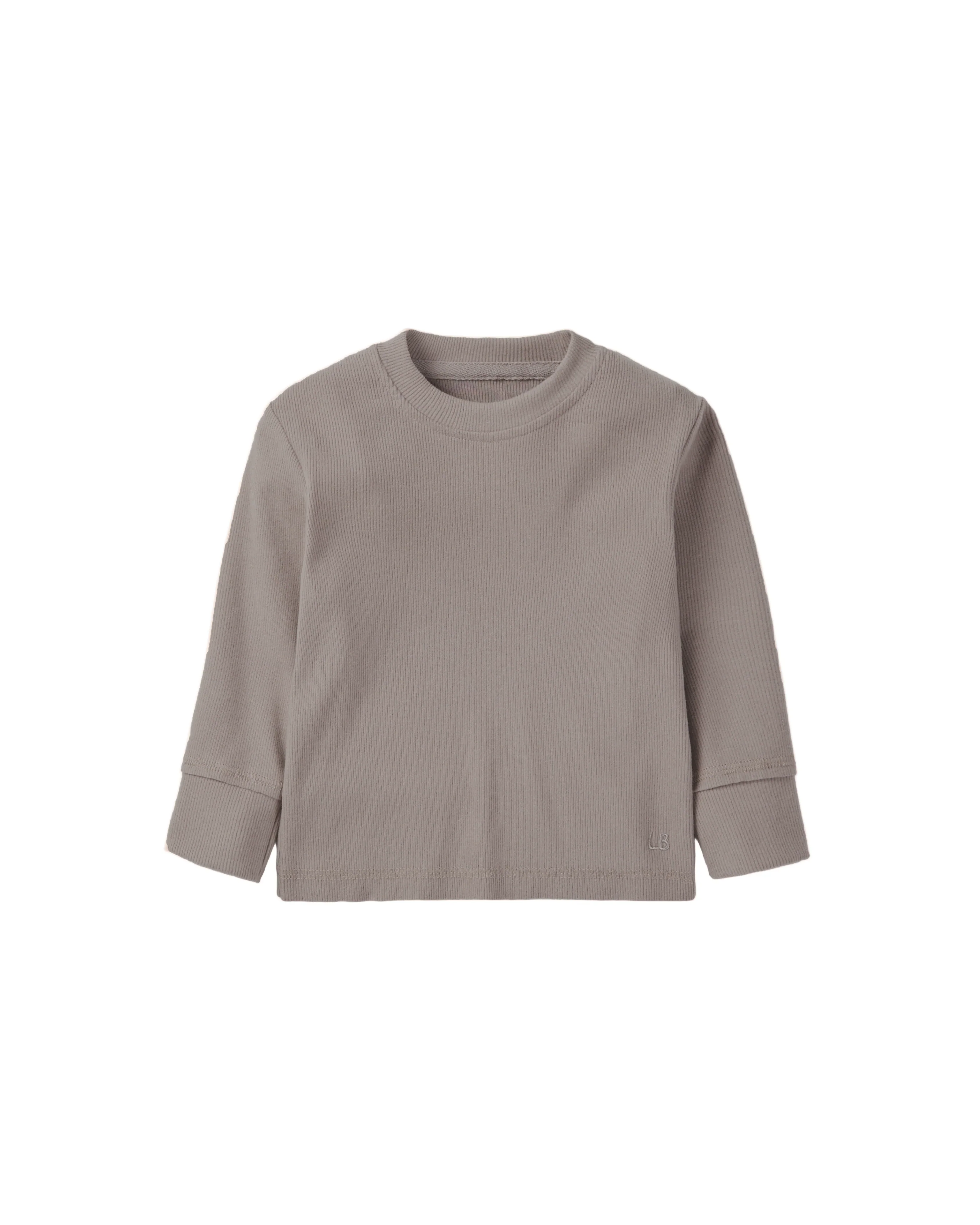 Mushroom Long Sleeve Ribbed Tee