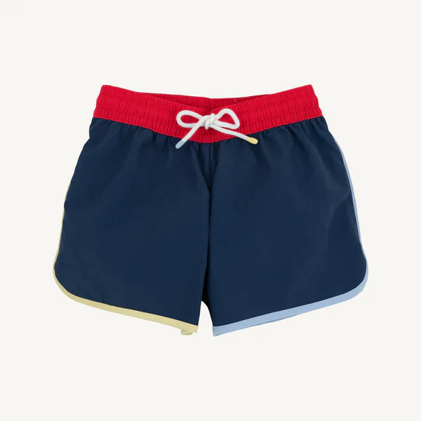 Nantucket Navy, Richmond Red, Beale Street Blue and Lake Worth Yellow Tanner Trunks - Image 2