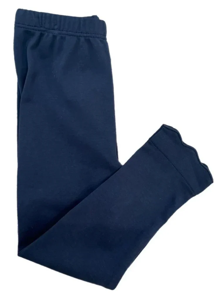 Navy Basics Knit Leggings