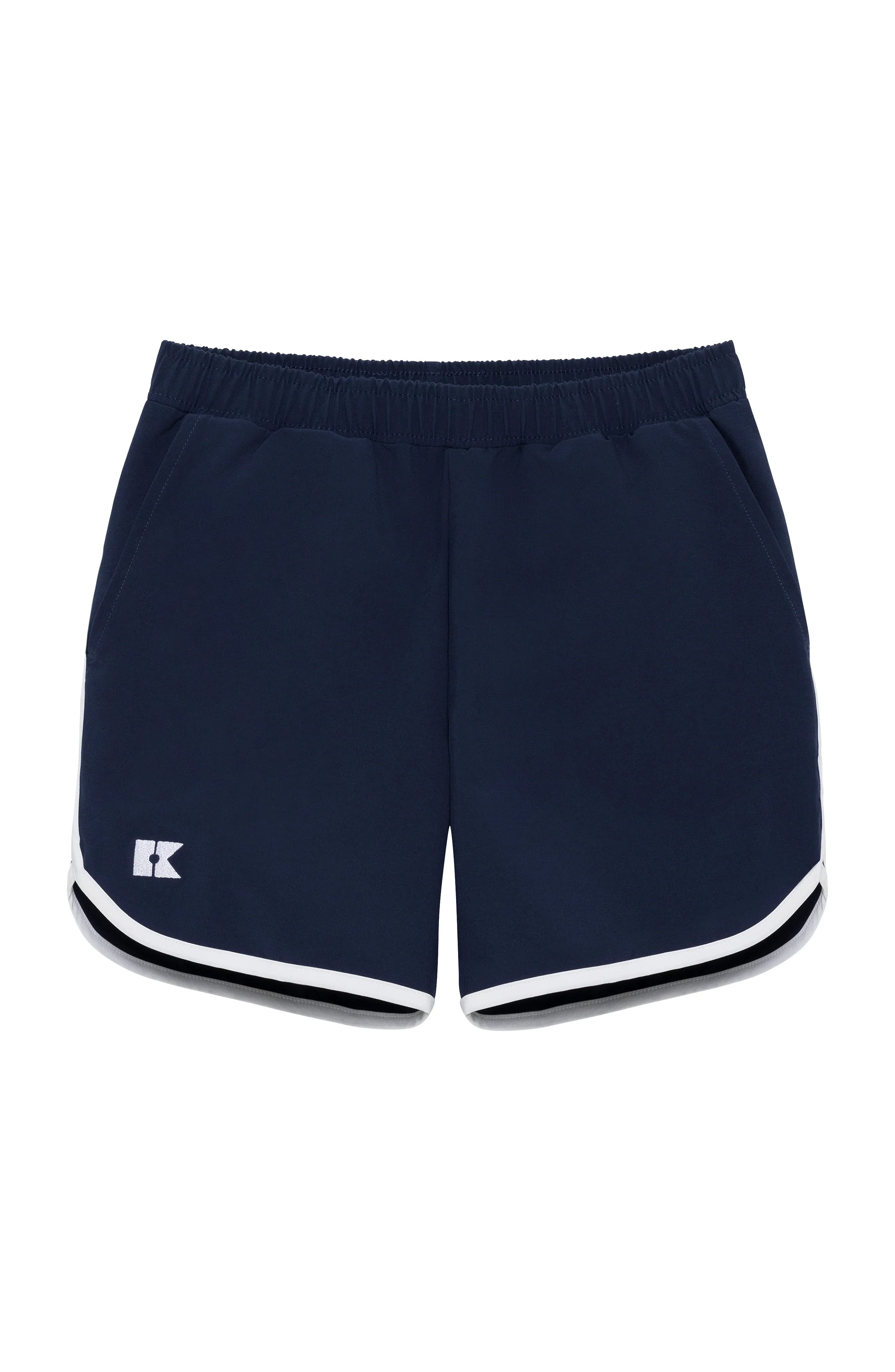 navy retro super short with white piping