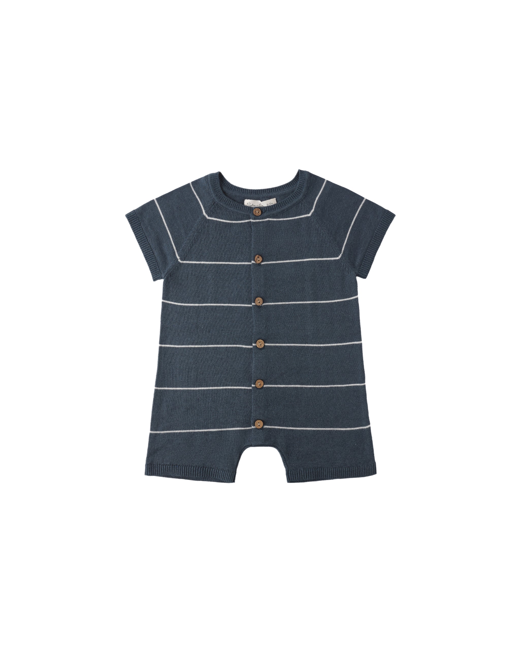 Navy Stripe Liam Knit Romper
