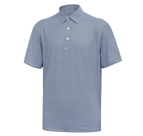 Navy & White Performance Polo