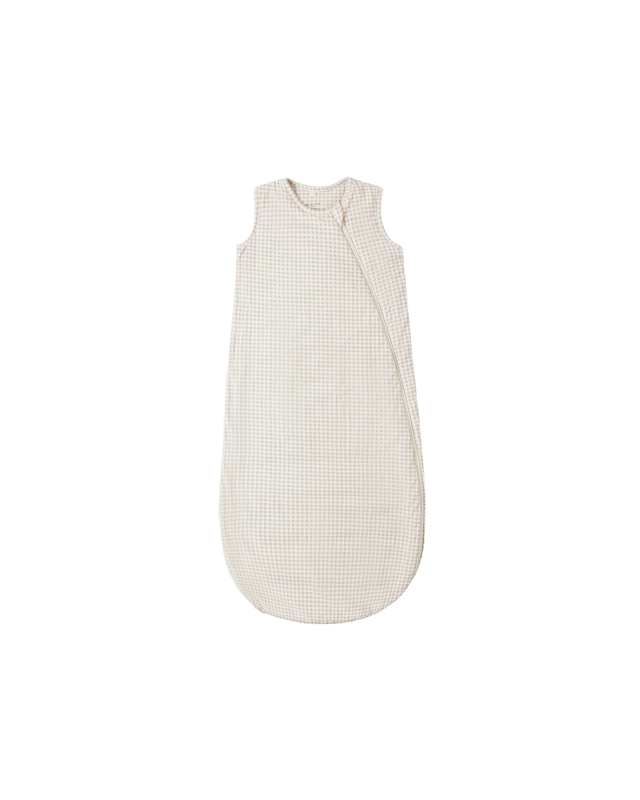 Oat Gingham Bamboo Sleep Bag