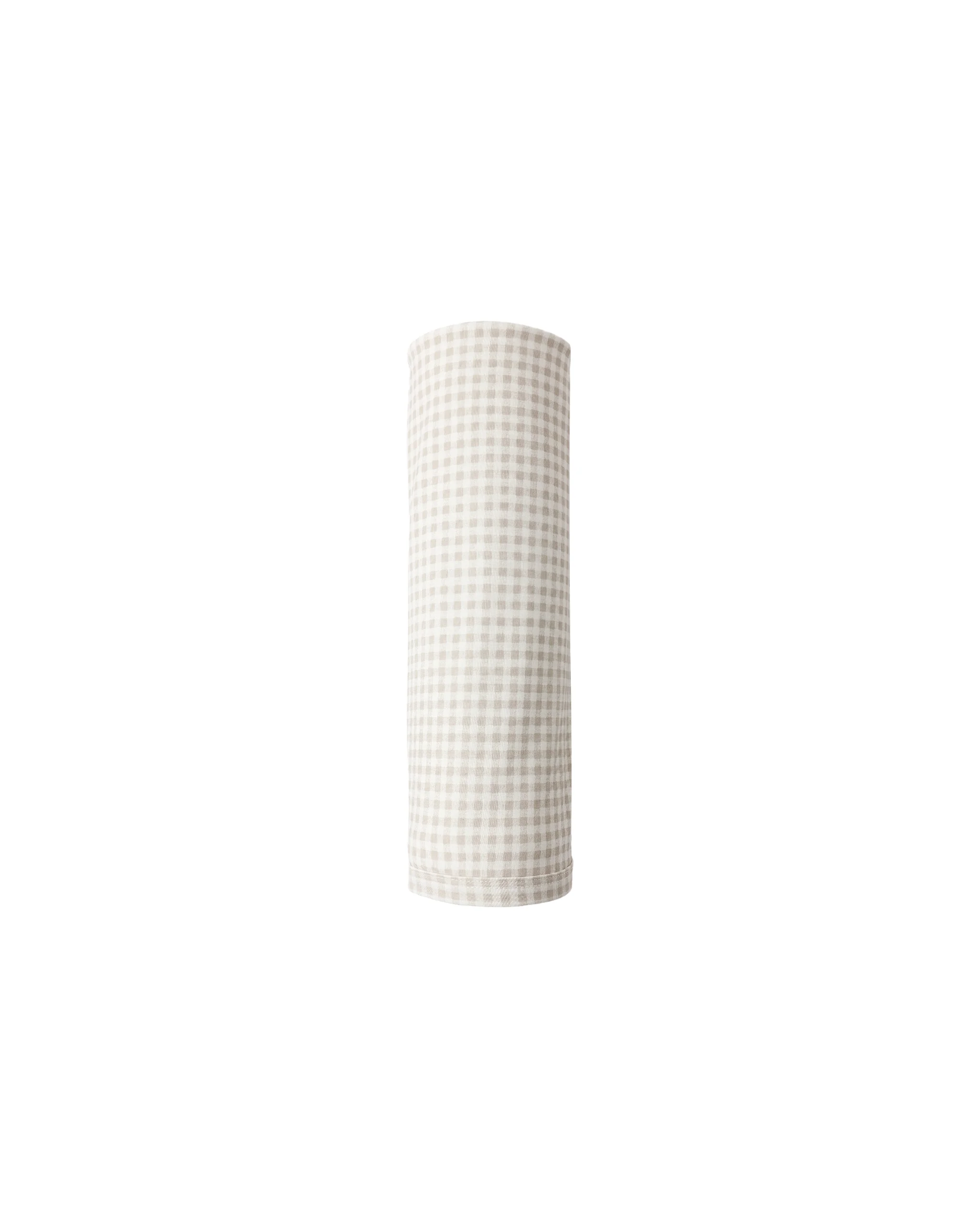 Oat Gingham Bamboo Swaddle