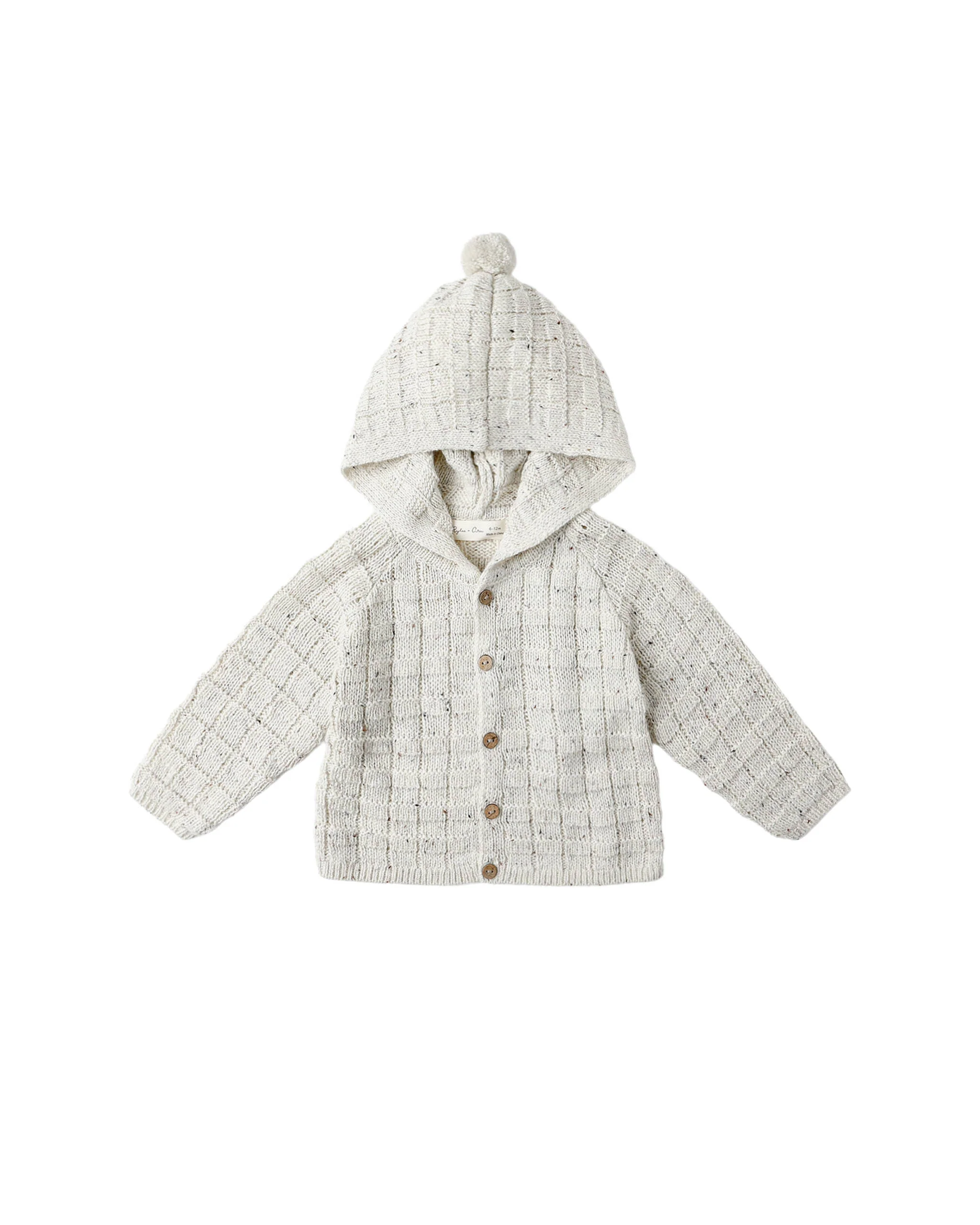 Oatmeal Speckle Tassel Cardigan