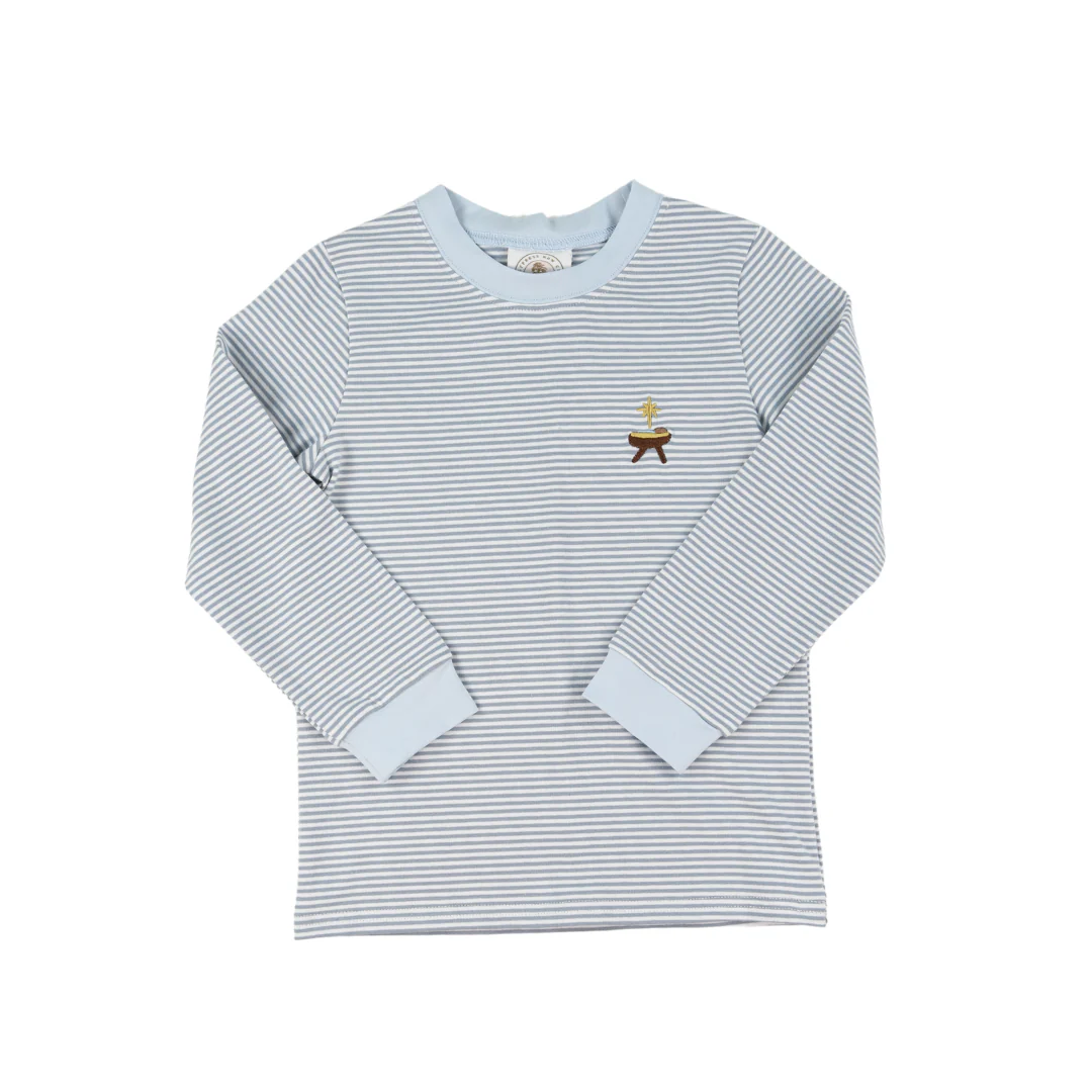 Oh Holy Night Boys Crew Cuff Longsleeve Tee