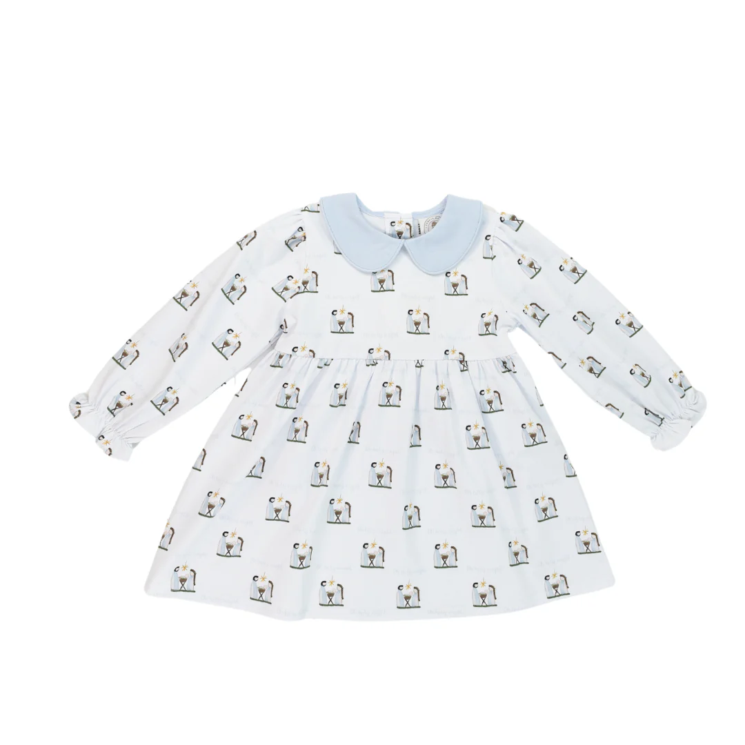 Oh Holy Night Girls Collins Classic Dress Longsleeve